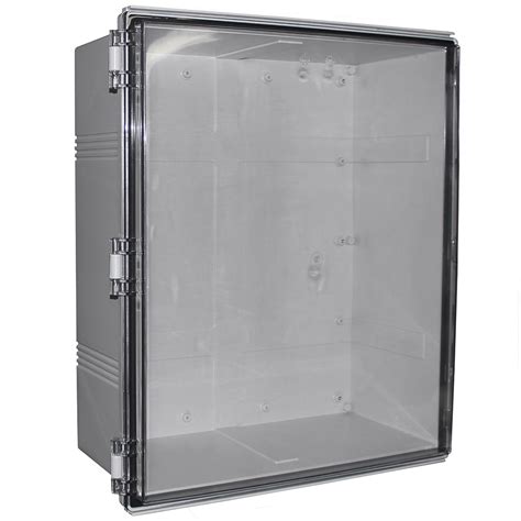 electrical enclosures with see through door|Polycarbonate Electrical Enclosures with Solid or .